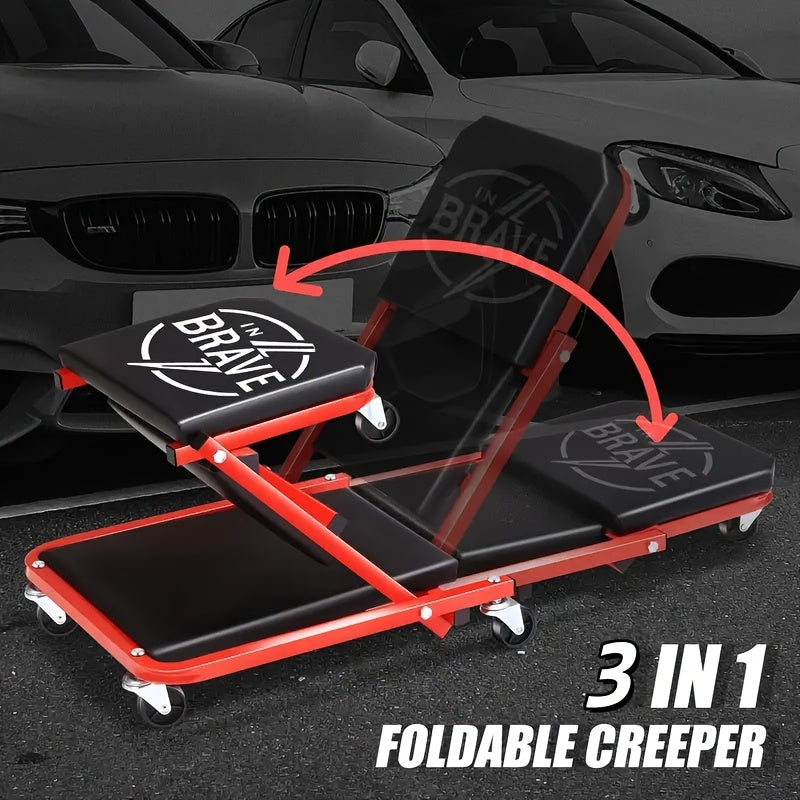 Pro-Series 3-in-1 Foldable Mechanic Creeper & Repair Platform | 550lbs Capacity