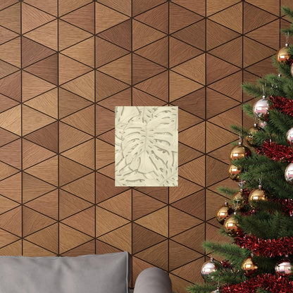 Beige Monstera Botanical Print – Unframed Wall Art