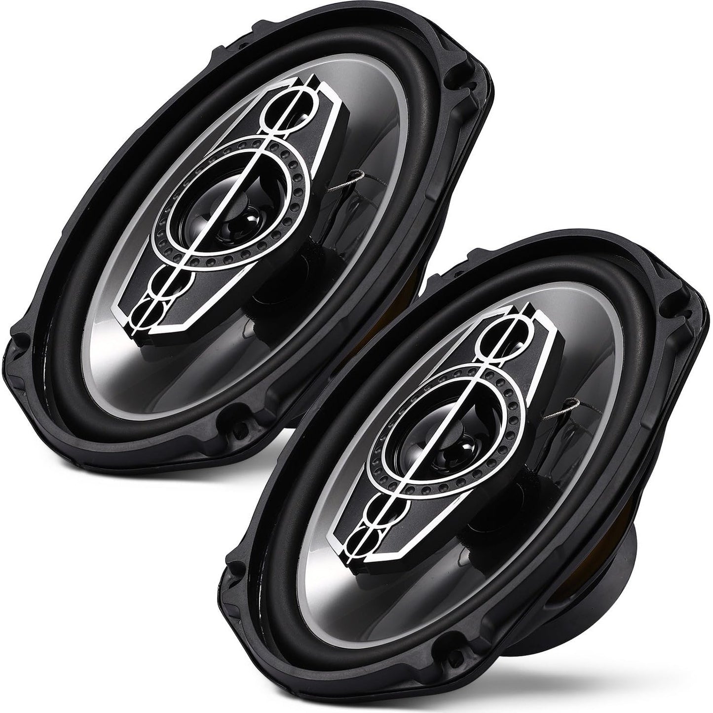6 X 9 Coaxial Audio Speakers (Pair) 5-way 1000W Peak 4 Ohm Coaxial Tweeters Door Speakers