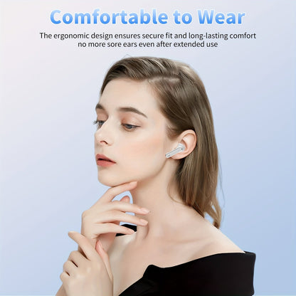 Bluetooth Earphones, Bluetooth Earbuds, In Ear Earphones, Wireless Earphones, with LED Power Display Charging Case, Bluetooth 5.4 Earphones, True Wireless Bluetooth Earphones, Playback Time Of 40 Hours, Wireless Noise Cancell