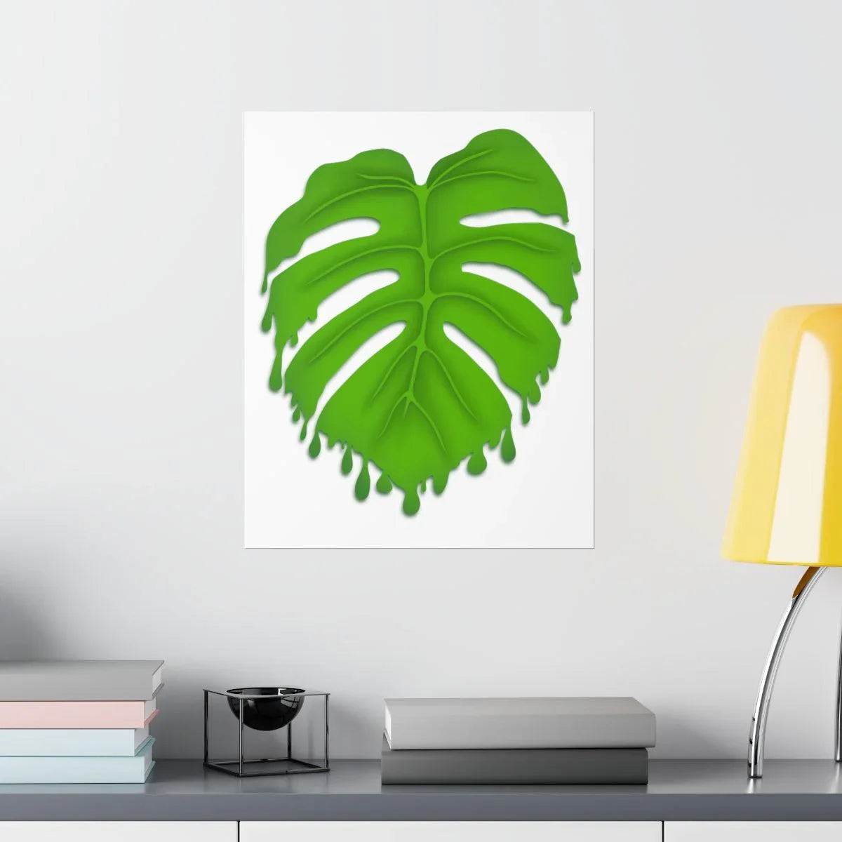 Melting Monstera Botanical Print – Unframed Wall Art