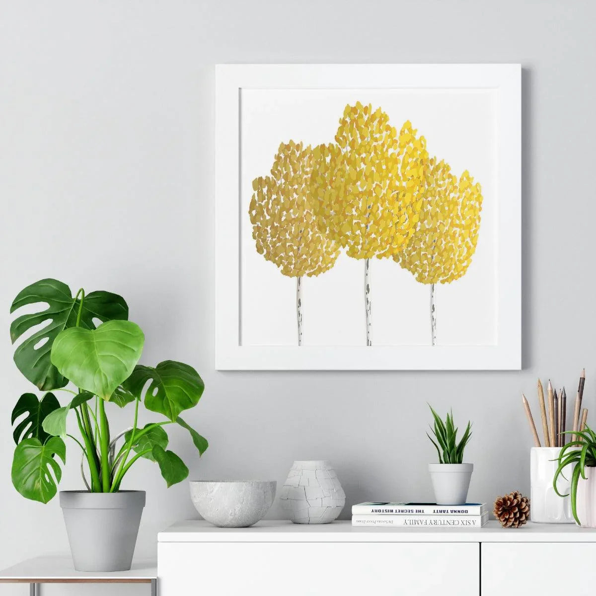 Fall Aspen Framed Print – Wall Art