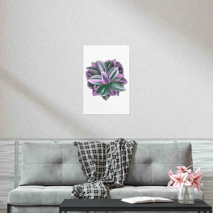 Tradescantia Nanouk Botanical Print – Unframed Wall Art