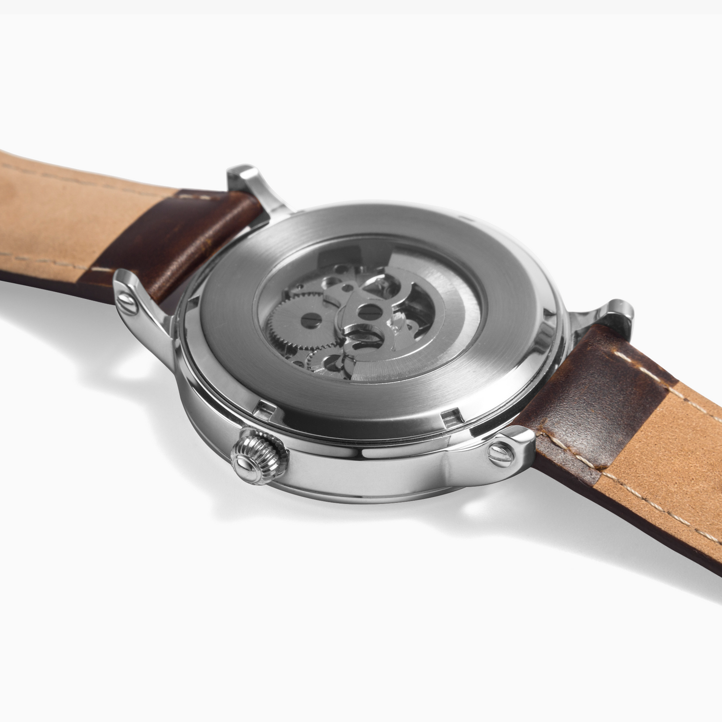 159. 46mm NESTDEER SPRING Unisex Automatic Watch (Silver)