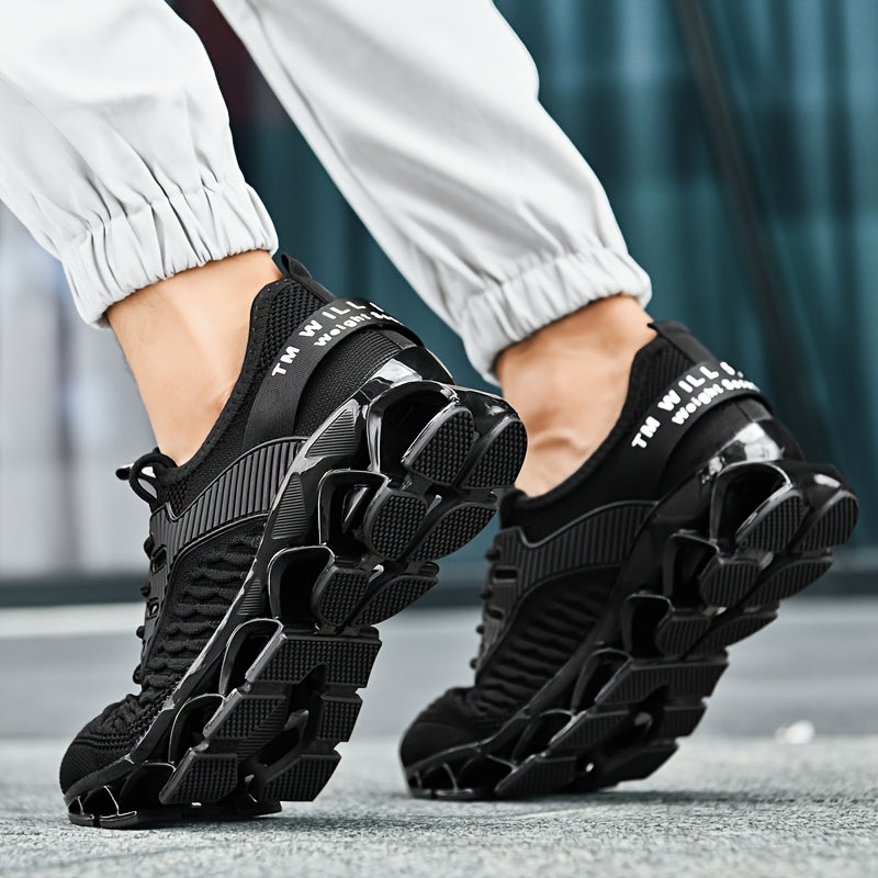 Athletic Footwear for Men - Cozy And Airy Sneakers, Practical, with a Soft Sole Ideal for Prolonged Standing, Featuring a Fish Scale Pattern for Gym Workouts, Walking, And Outdoor Pursuits
