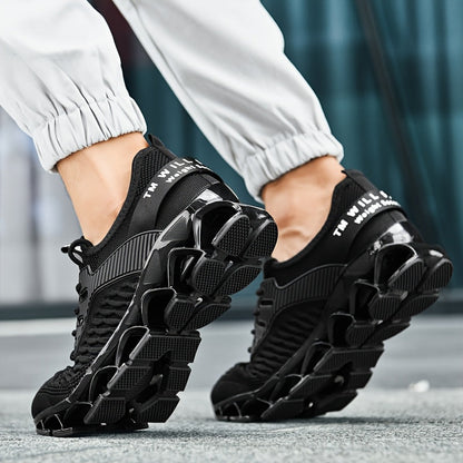 Athletic Footwear for Men - Cozy And Airy Sneakers, Practical, with a Soft Sole Ideal for Prolonged Standing, Featuring a Fish Scale Pattern for Gym Workouts, Walking, And Outdoor Pursuits