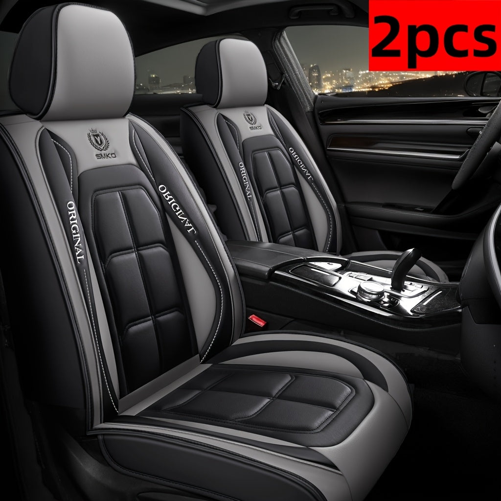 Faux Leather Universal Seat Covers Driver & Passenger Seats