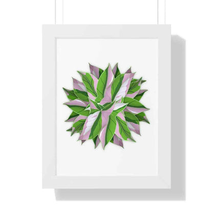 Syngonium Tricolor Pattern Framed Print – Botanical Wall Art