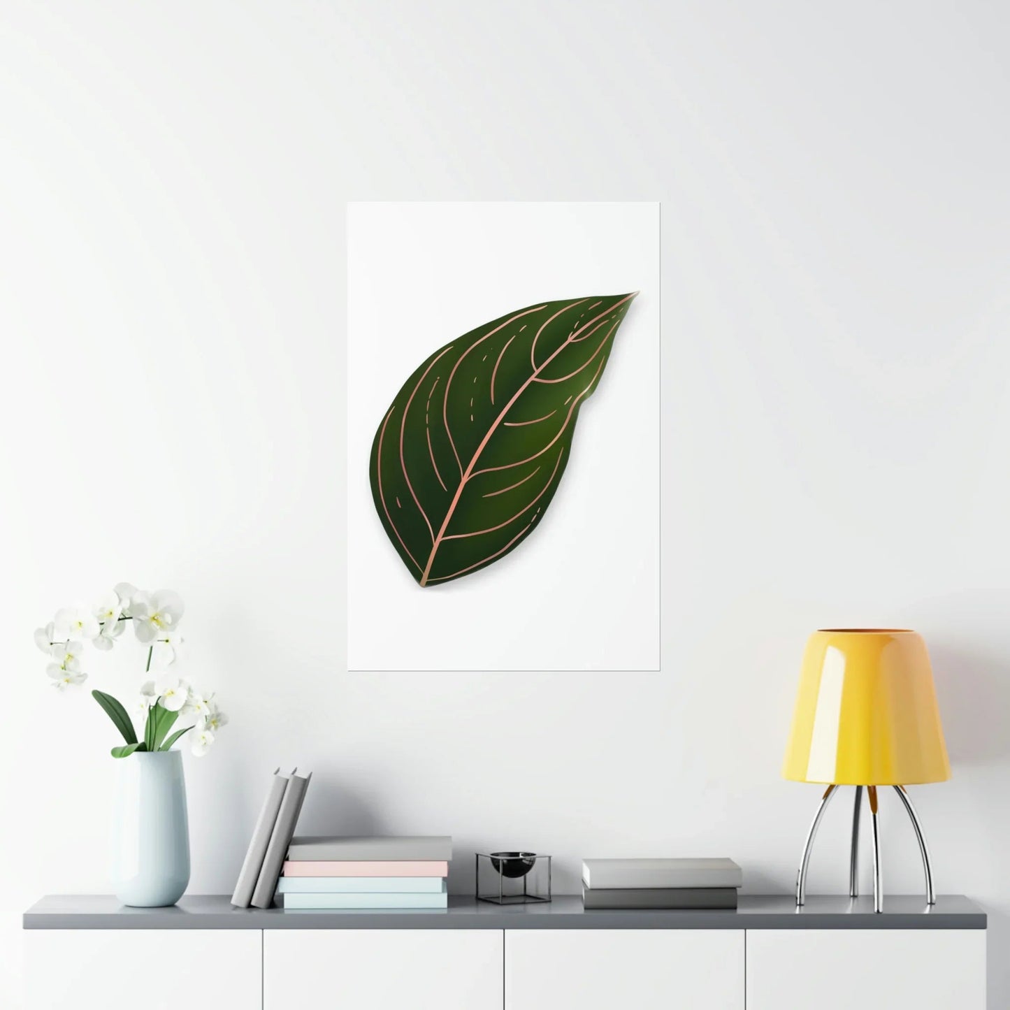 Aglaonema Rotundum Botanical Print – Unframed Wall Art