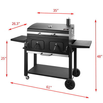 Charcoal Barbecue Outdoor Grill Foldable