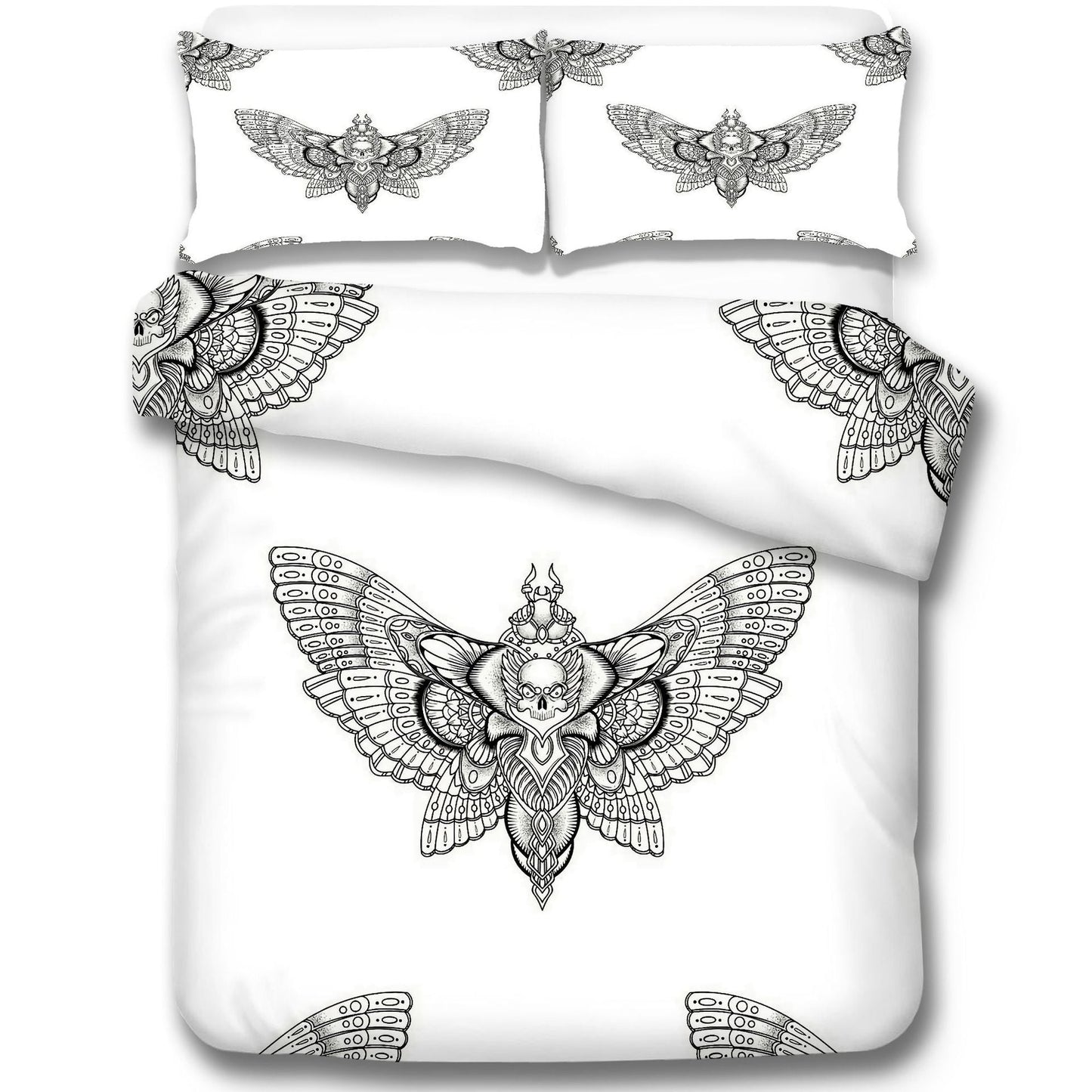 Moth Skull 3D Printing Skeleton Moth Death Skull Three-piece Set