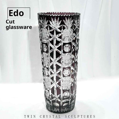 Transparent Hand Carved Household Flower Arrangement Chinese Style