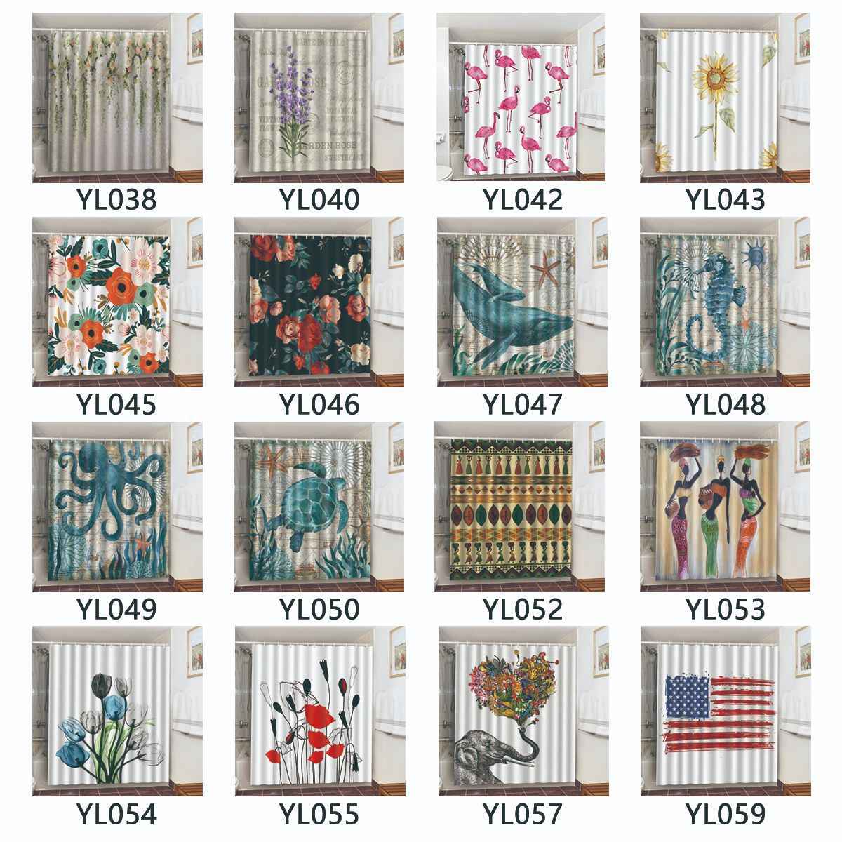 Decorative Shower Curtain For Sanitary Partition