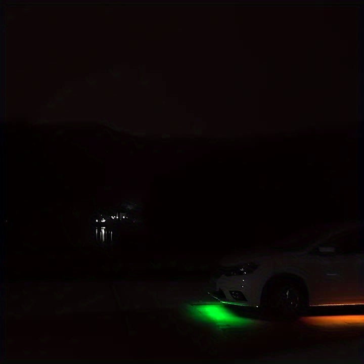 Car Lighting Kit, RGB Floor Lighting with Music Synchronization, Remote And App Control, Multiple Color Combinations, Remote Compatibility