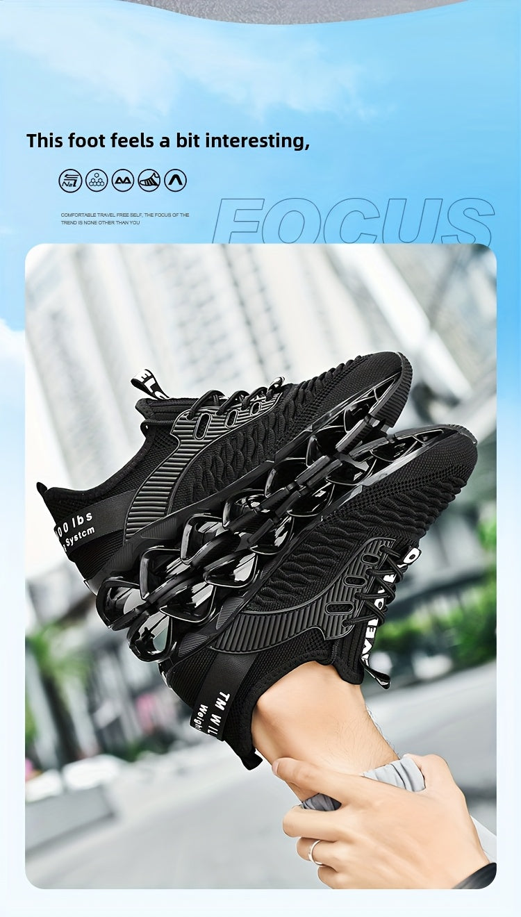 Athletic Footwear for Men - Cozy And Airy Sneakers, Practical, with a Soft Sole Ideal for Prolonged Standing, Featuring a Fish Scale Pattern for Gym Workouts, Walking, And Outdoor Pursuits