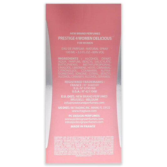 New Brand Prestige 4 Women Delicious Perfume Spray EDP 3.3 oz