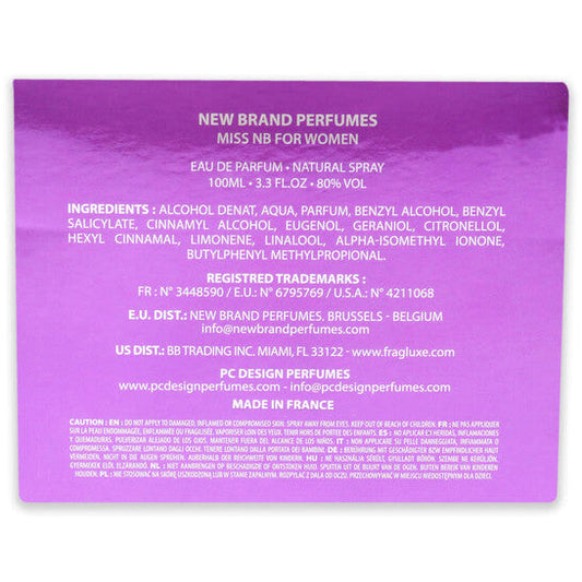 New Brand Miss Perfume for Women EDP 3.3 oz