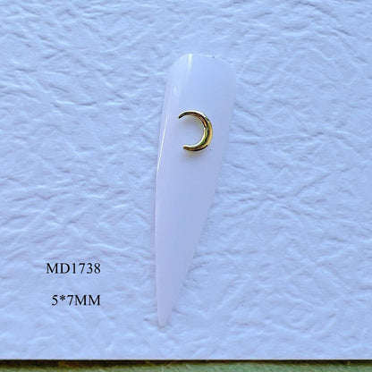 Axe Moon Alloy Accessories 3D Nail Art Decorations
