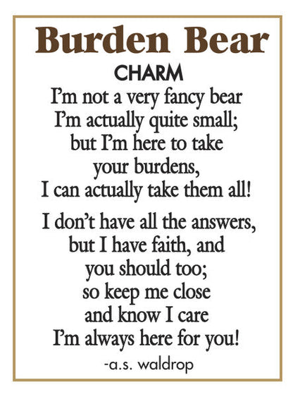Burden Bear Charm