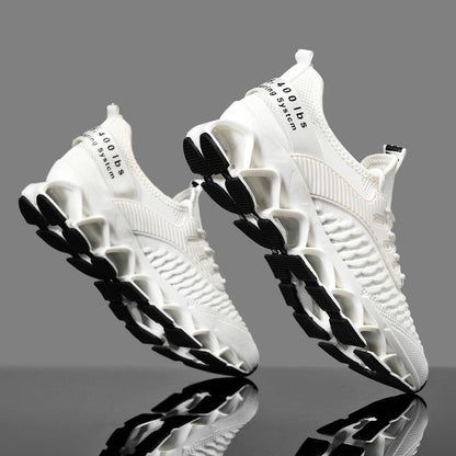 Athletic Footwear for Men - Cozy And Airy Sneakers, Practical, with a Soft Sole Ideal for Prolonged Standing, Featuring a Fish Scale Pattern for Gym Workouts, Walking, And Outdoor Pursuits
