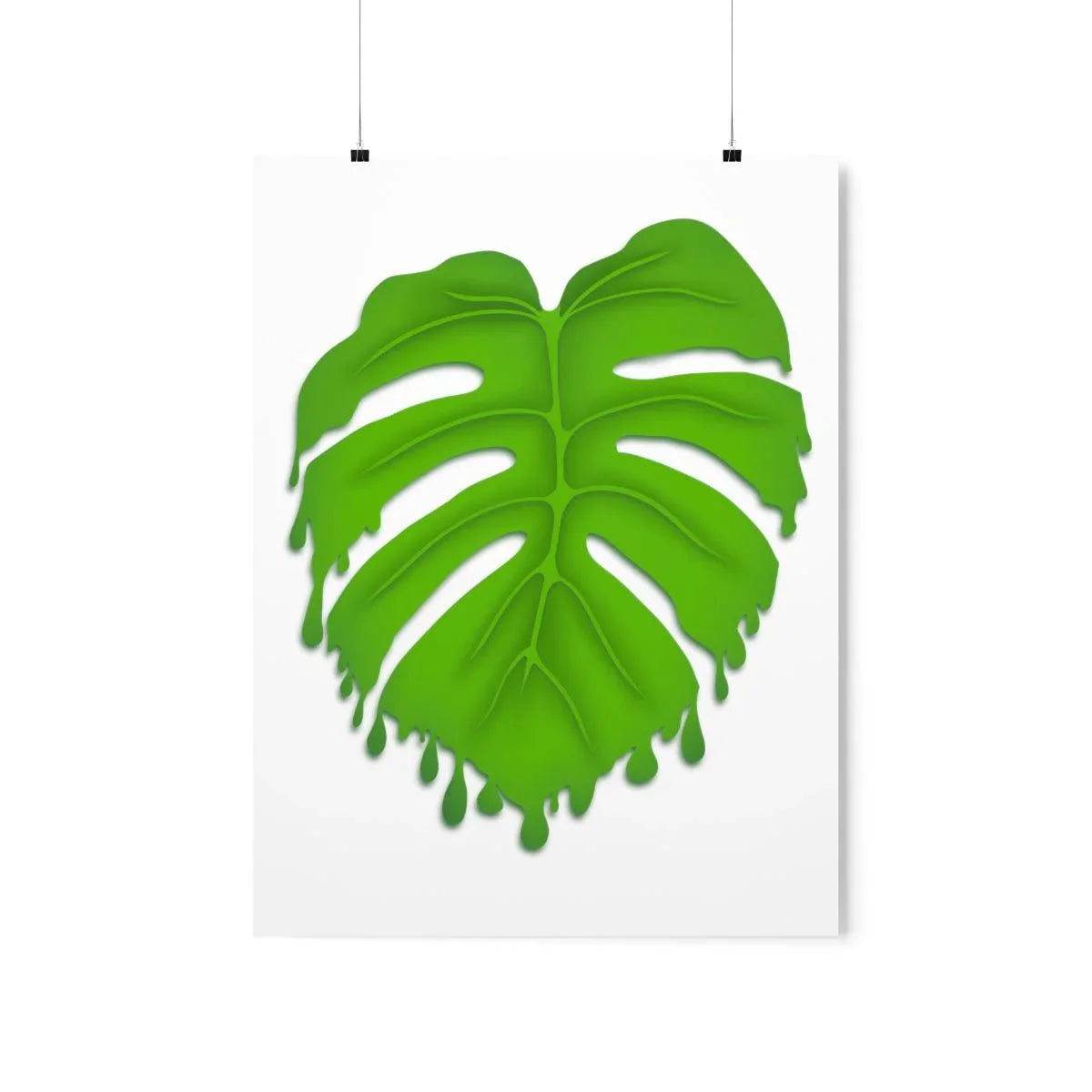 Melting Monstera Botanical Print – Unframed Wall Art