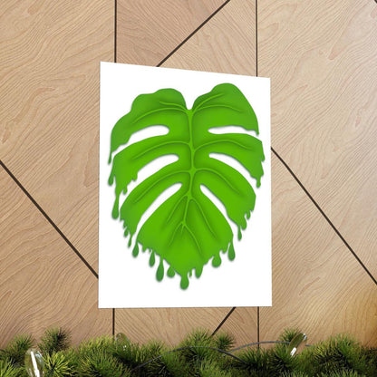 Melting Monstera Botanical Print – Unframed Wall Art