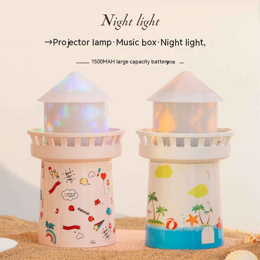 Indoor Watch Lighthouse Modeling Projection Atmosphere Small Night Lamp