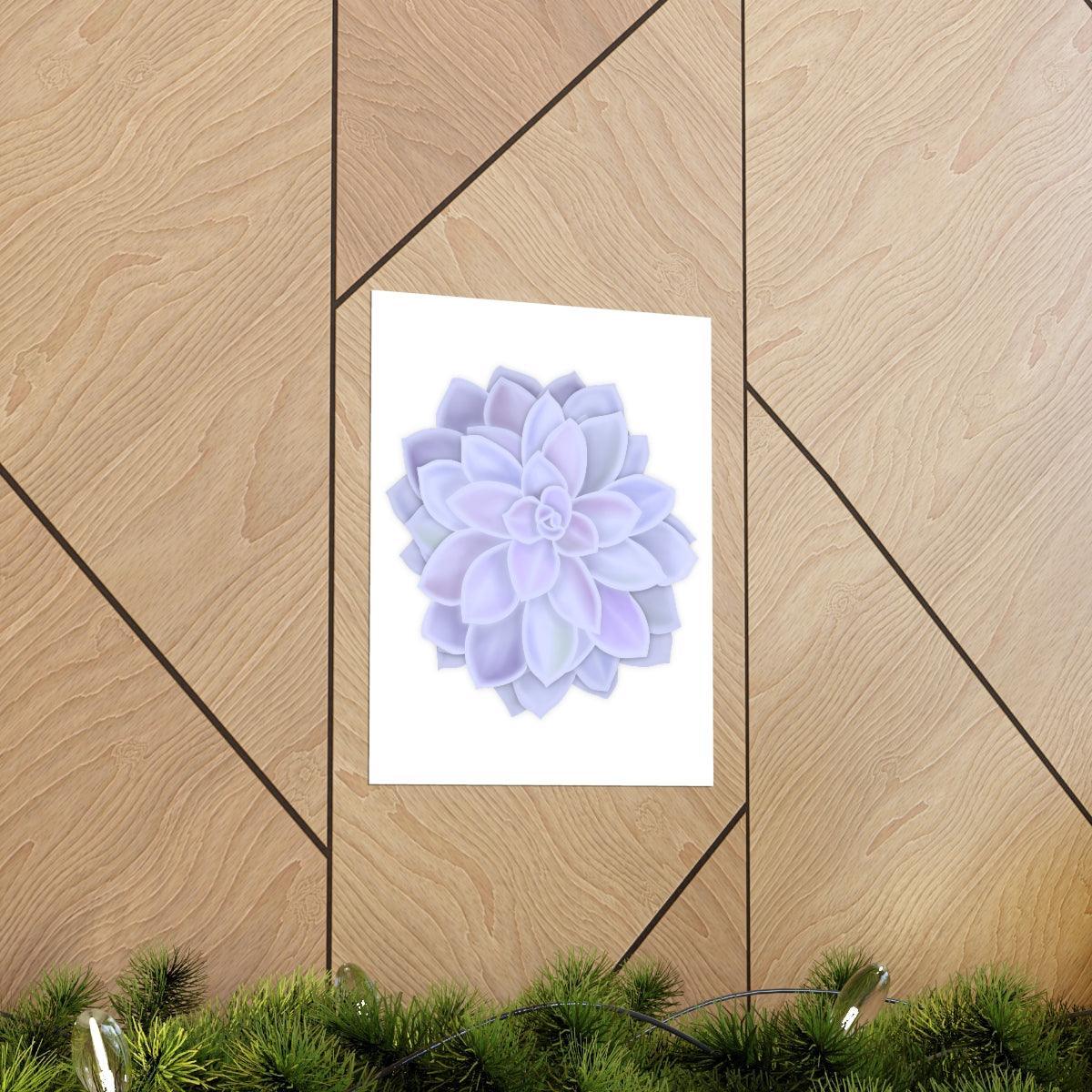 Graptopetalum Murasaki Succulent Botanical Print – Unframed Wall Art