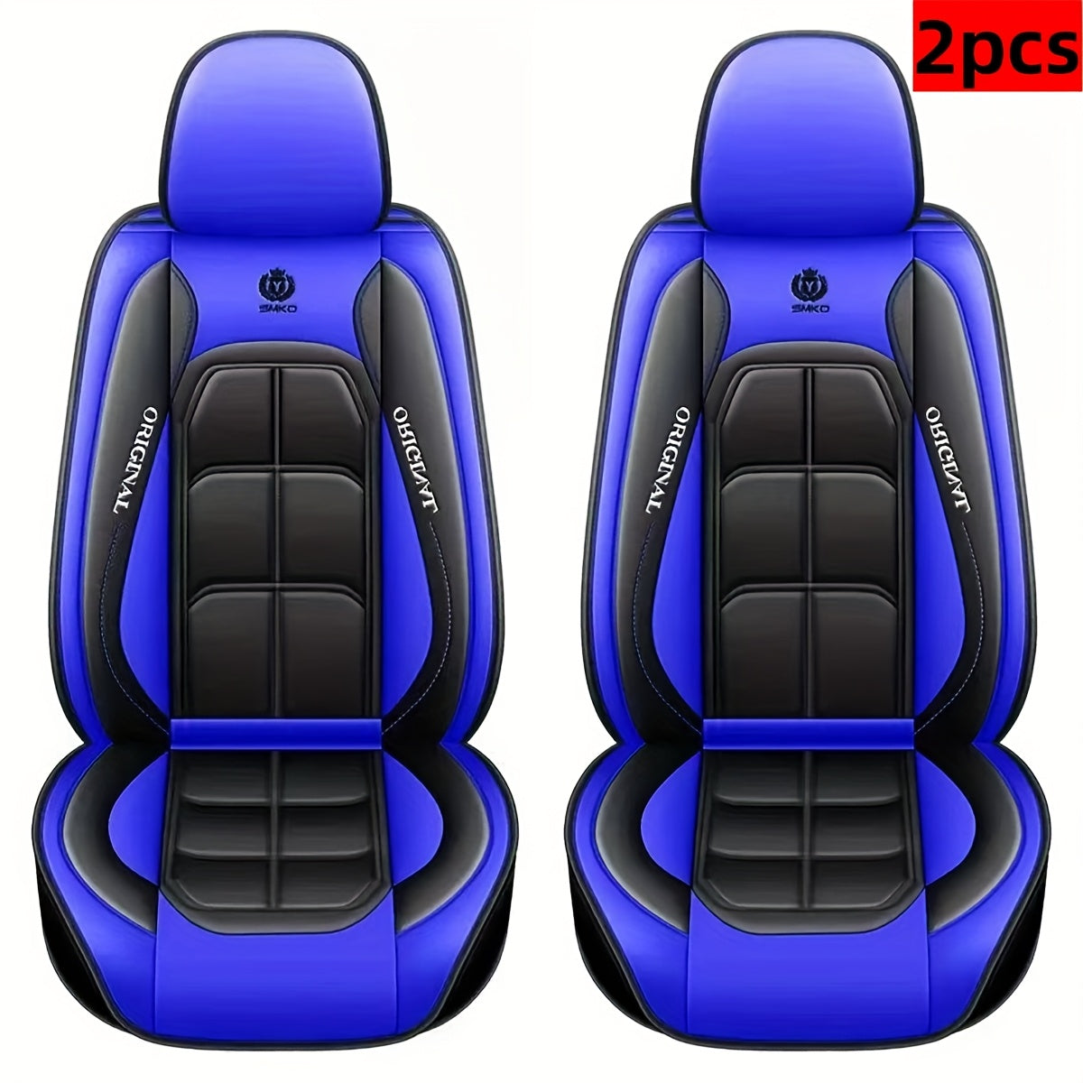 Faux Leather Universal Seat Covers Driver & Passenger Seats