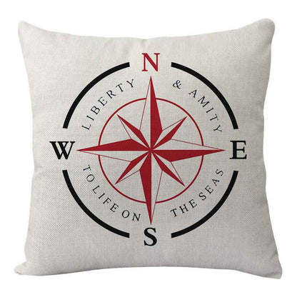 New Lighthouse Anchor Digital Printing Linen Pillowcase
