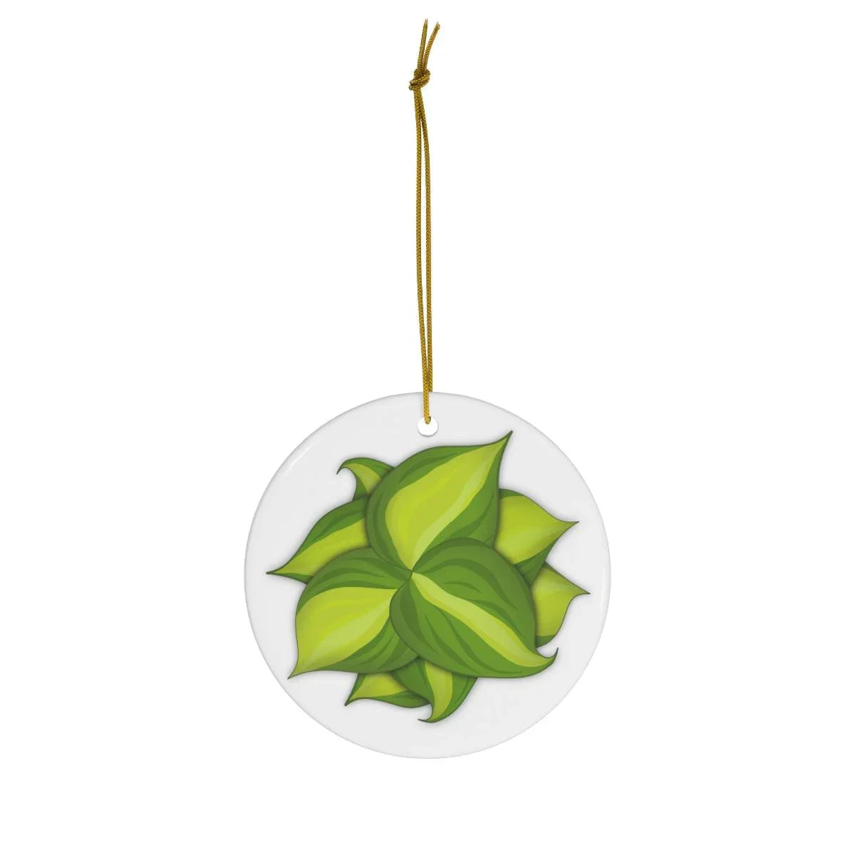 Philodendron Brasil Ceramic Ornament