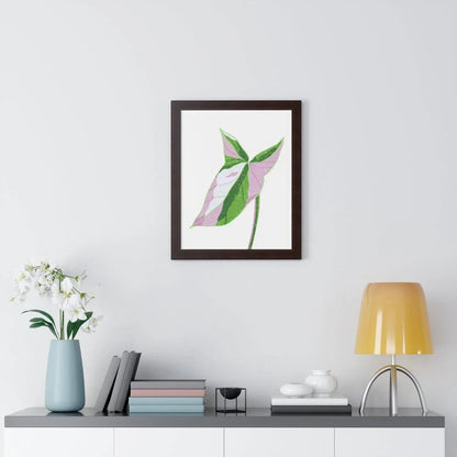 Syngonium Tricolor Framed Print – Botanical Wall Art