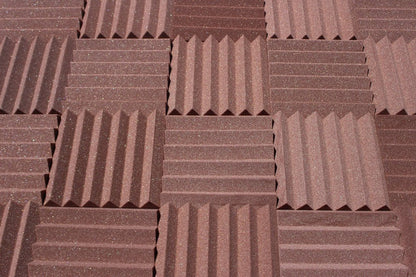 Easy Mount Acoustic Foam Kit - 12x12x2" Acoustic Foam Panels With Adhesive - Wedge Style - 4 Pack