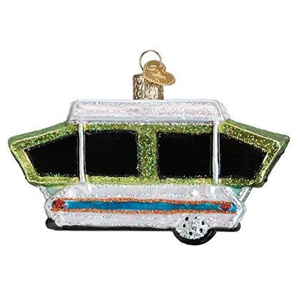 Old World Christmas Popup Tent Camper