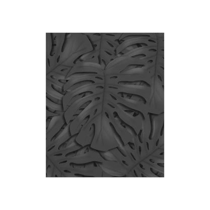 Charcoal Monstera Botanical Print – Unframed Wall Art