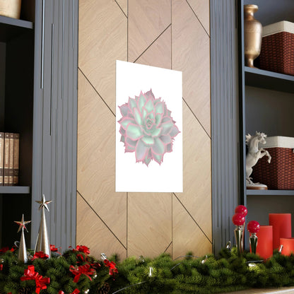 Echeveria Violet Queen Succulent Botanical Print – Unframed Wall Art