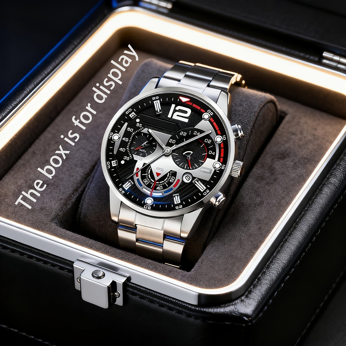 5pcs Men's Business Fashion High-End Elegant Versatile Watch Set Perfect Gift for Friends On Holidays And Birthdays Holiday Gifts Birthday Presents Elegant Design Sophisticated Timepiece Premium Materials Watch Set for Men Wr
