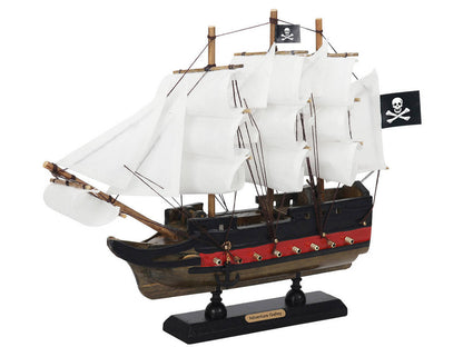 Wooden Captain Kidds Adventure Galley White Sails Limited Model Pirate Ship 12""