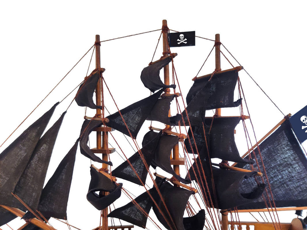 Wooden Captain Kidd's Adventure Galley Black Sails Limited Model Pirate Ship 15""