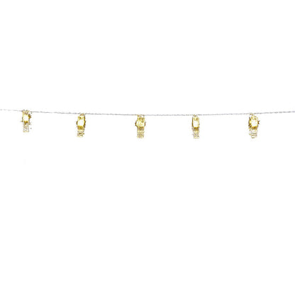 B/O 10L Plastic Clip Warm White Led Lights