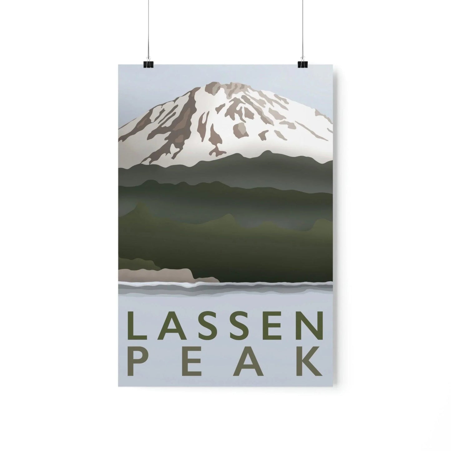 Lassen Peak Print – Unframed Wall Art