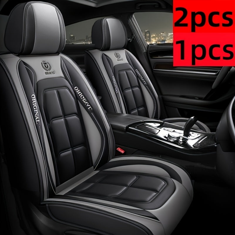 Faux Leather Universal Seat Covers Driver & Passenger Seats