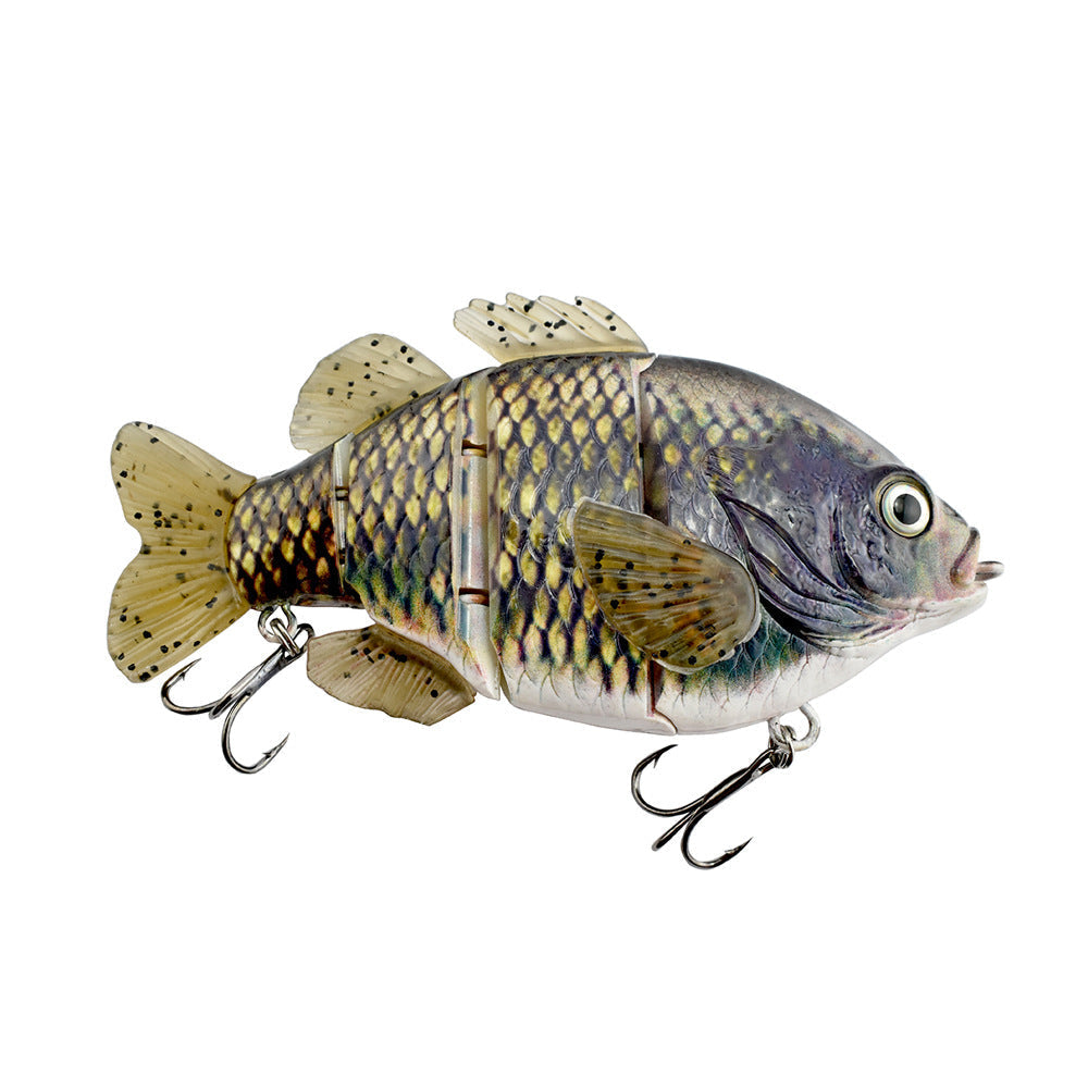 PVC Soft Tail Lure Lure Wholesale 4 Sections Tilapia Mossambica Lure More Sections Simulation Bait Freshwater Lure Fishing Bait
