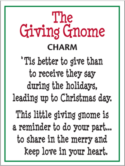 The Giving Gnome Charm