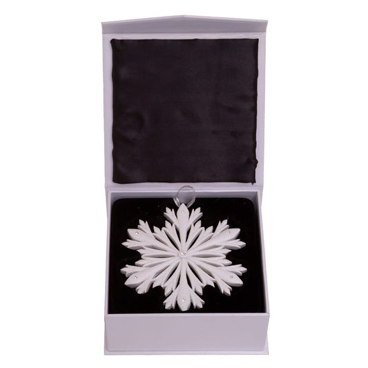 Elegant Snowflake Ornament with Swarovski Elements
