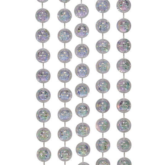Clear Iridescent Bead Garland - 15 Feet