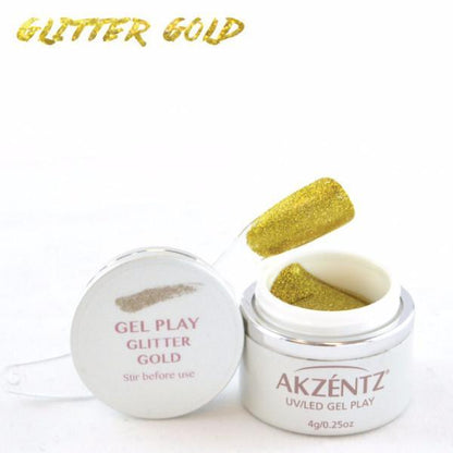 Akzentz Gel Play - Glitter Gold