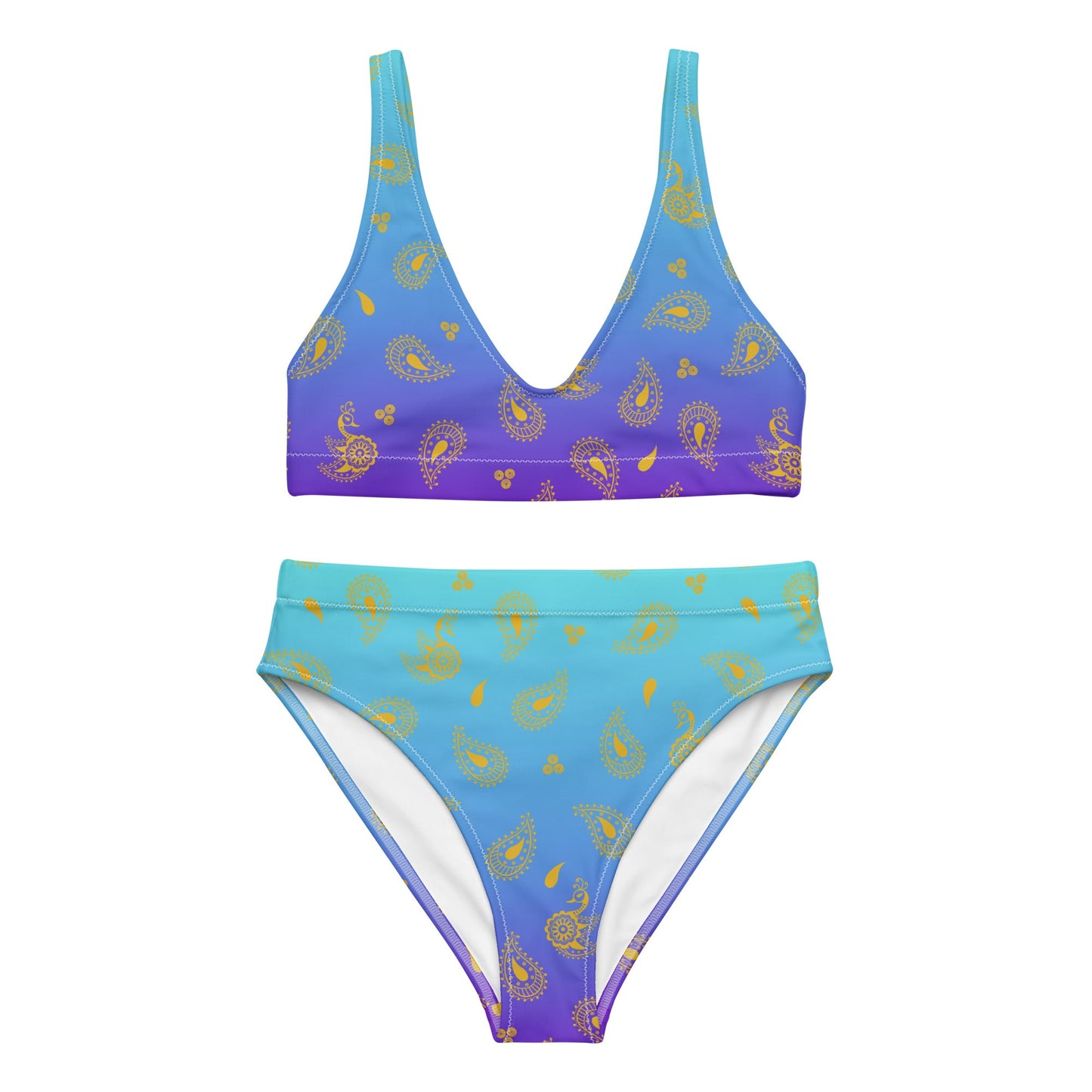 Peacock Henna Bikini - Elegance Meets Effortless Comfort