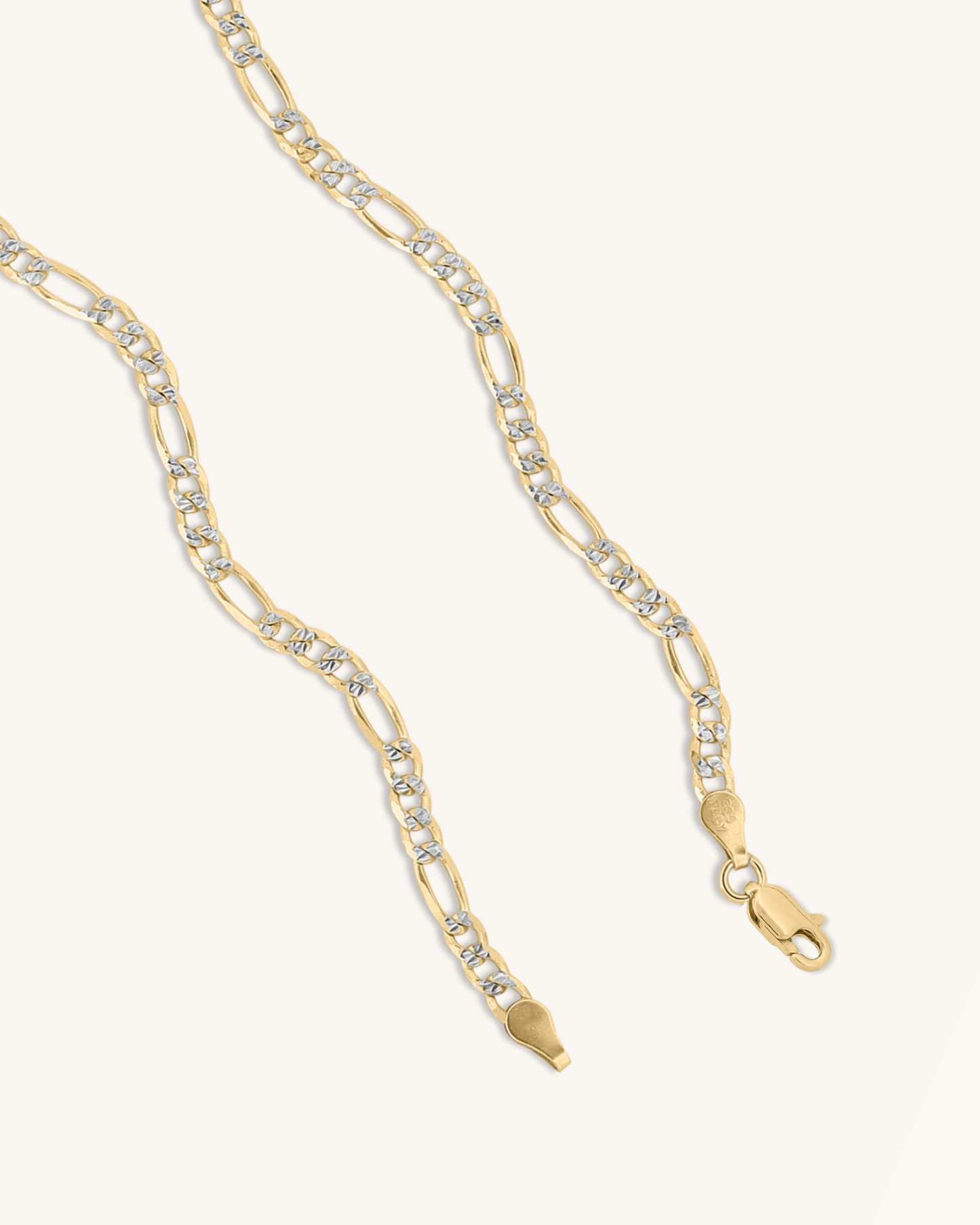 3mm Diamond Cut Figaro Chain
