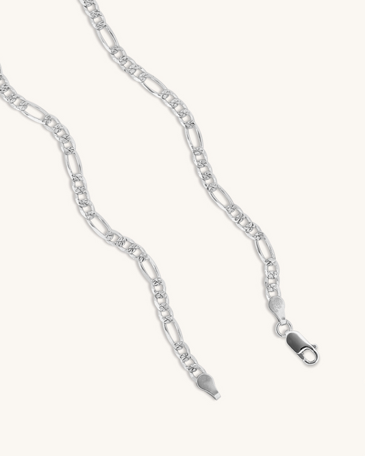 3mm Diamond Cut Figaro Chain